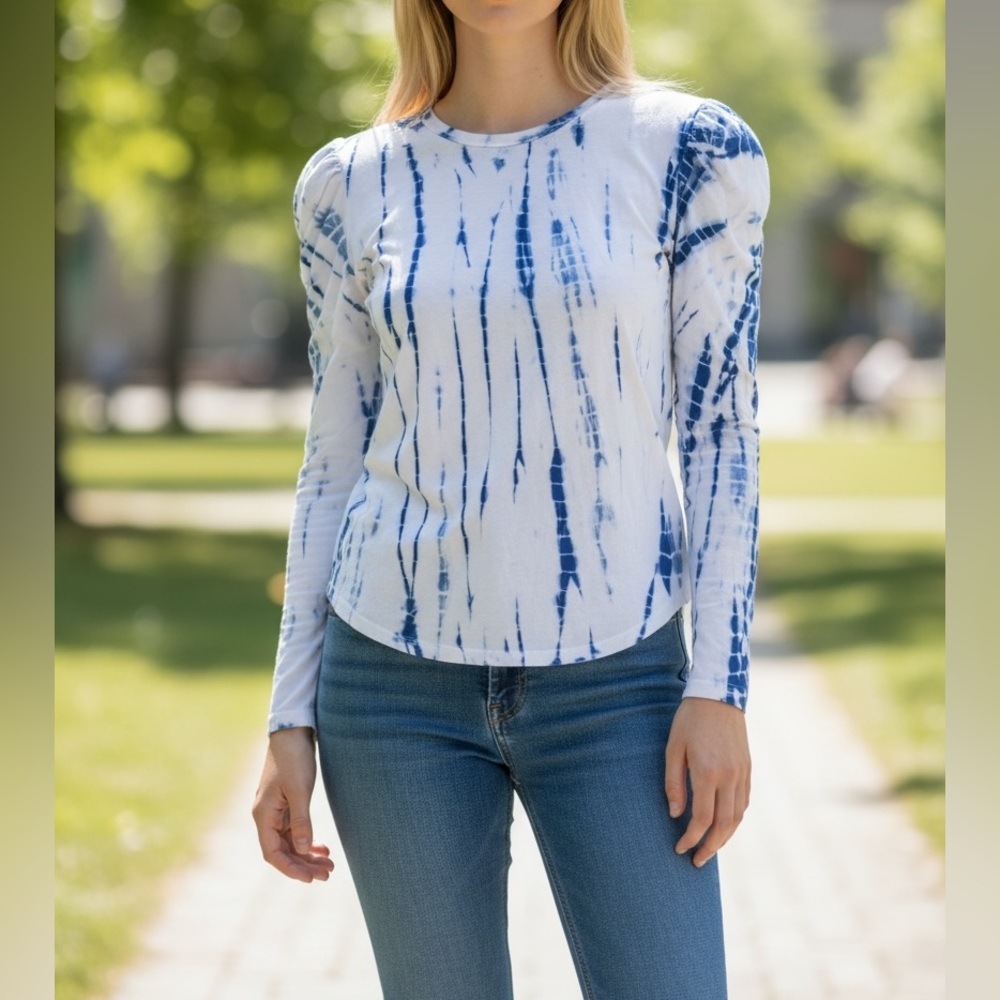 EUC Generation Love Josephine Indigo Tie Dye Top XL